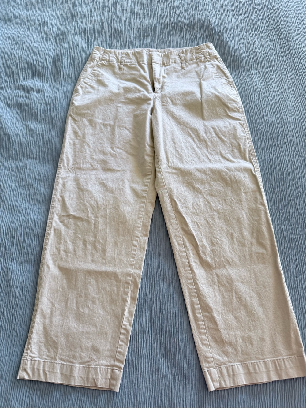 a new day Men's Straight-Leg Chinos in Light Cream